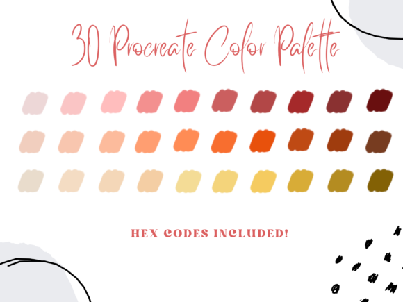 30 Procreate Color Palette: Curated Hues for Digital Art