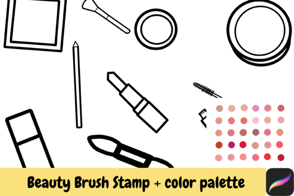 Beauty Procreate Brush Stamp Color Ipad: Creative Assets
