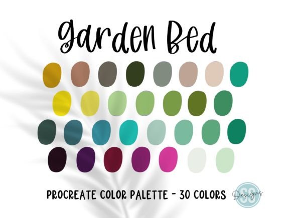 Bring Your Digital Garden to Life with the Garden Bed Procreate Color Palette