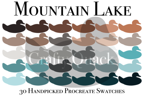 Capturing Tranquility: The Mountain Lake Procreate Palette