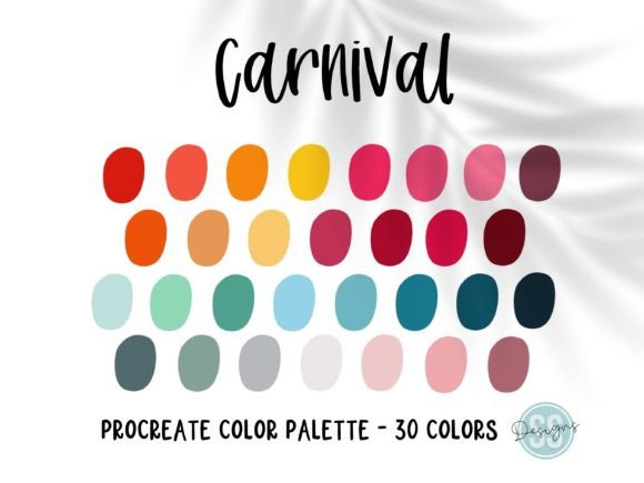 Carnival Procreate Color Palette: Your Next Festive Design Asset