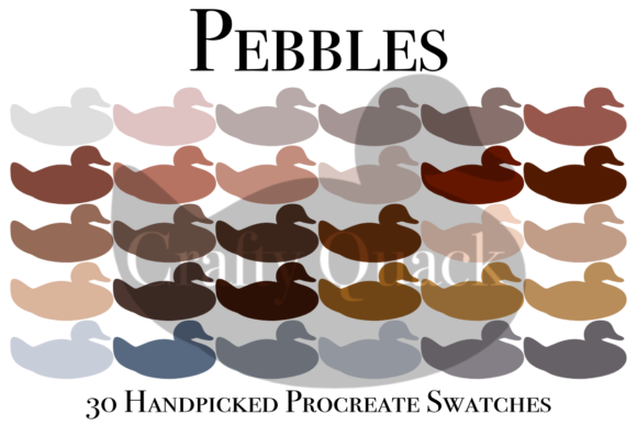 Discover the Pebbles Procreate Color Swatch Palette for Designers