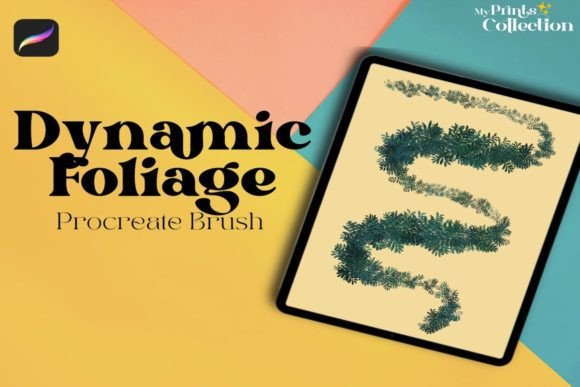 Dynamic Color Foliage: A Procreate Brush for Vibrant Art
