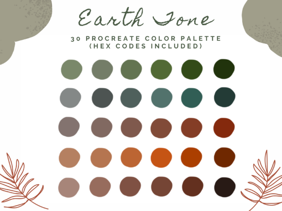 Earth Tone - 30 Procreate Color Palette: A Designer's Guide
