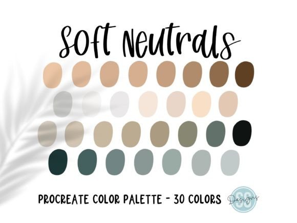 Elevate Your Designs with the Soft Neutrals Procreate Palette