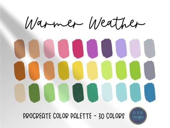 Embrace the Season: The Warmer Weather Procreate Color Palette