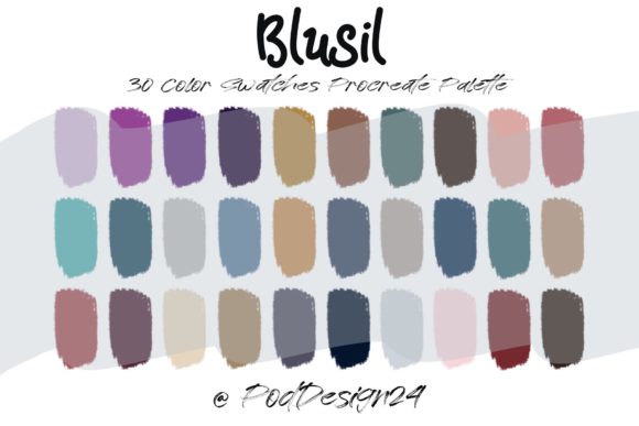 Exploring the Procreate Color Palette Blusil: A Designer's Review