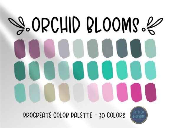 Orchid Bloom Procreate Color Palette: A Designer's Curated Toolkit
