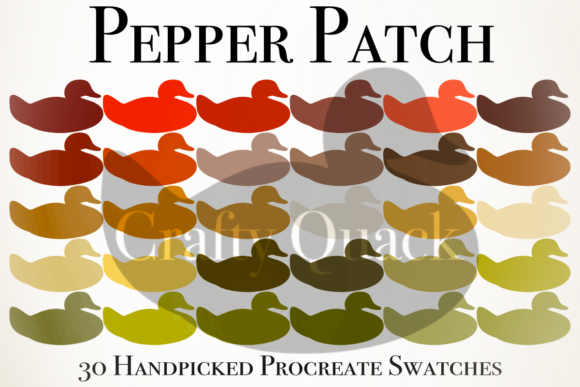 Pepper Patch Procreate Color Palette: Your Toolkit for Rich, Earthy Tones