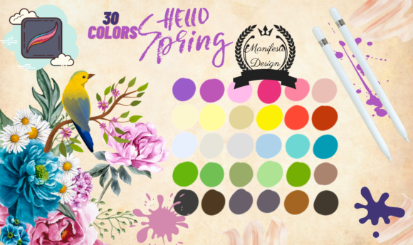 Refresh Your Design Palette: 30 Spring Colors for Procreate