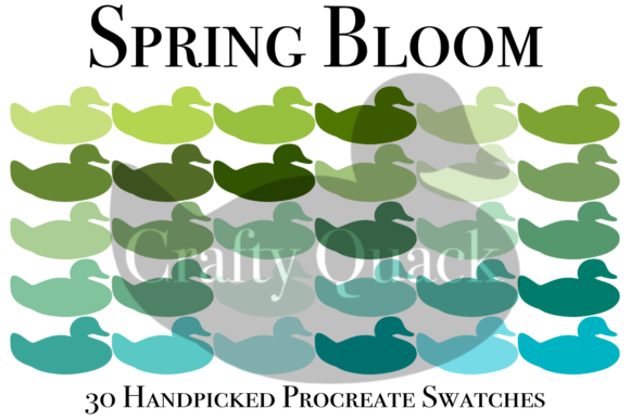 Spring Bloom Procreate Color Swatches: Your Seasonal Palette