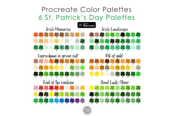 St Patricks Day Color Palette Procreate: Infuse Your Art with Irish Charm
