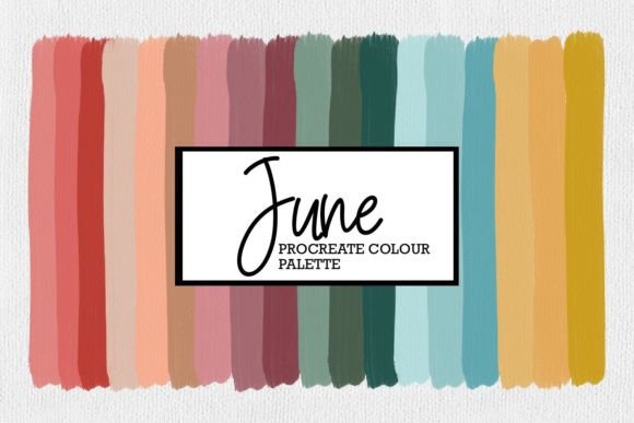 Summer Procreate Color Palette | June: A Creative Toolkit