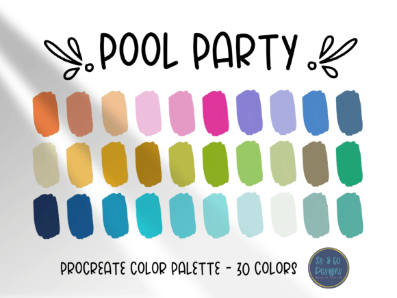 Summer Vibes: Unlocking Creativity with Pool Party Procreate Color Palette