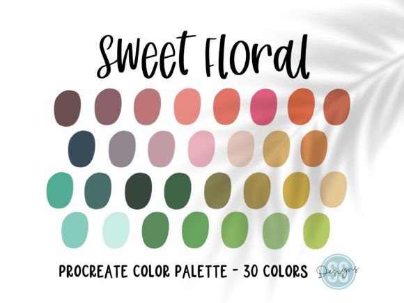 Sweet Floral Procreate Color Palette: Blooming Creativity