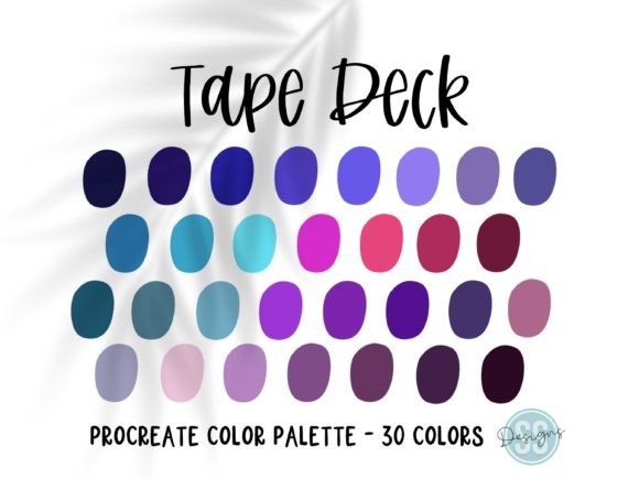 Tape Deck Procreate Color Palette: Your Go-To for Retro Vibes