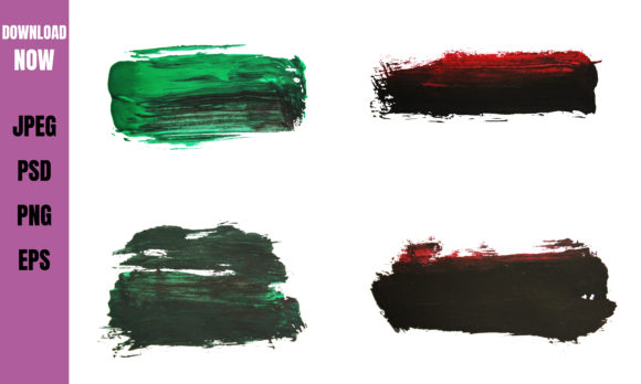 Unleash Creativity: A Designer's Take on the Mixed Color Brush Stroke Set