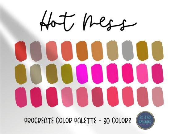 Unleash Your Creativity with the Hot Mess Procreate Color Palette