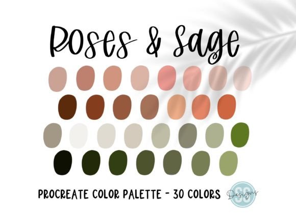 Unleash Your Creativity with the Roses & Sage Procreate Color Palette