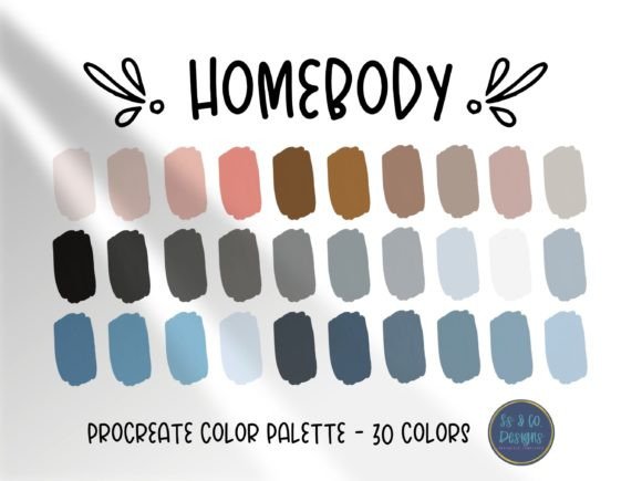 Unlock Creative Flow: The Homebody Procreate Color Palette
