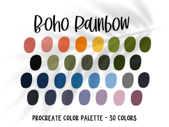 Unlock Creative Warmth: The Boho Rainbow Procreate Color Palette
