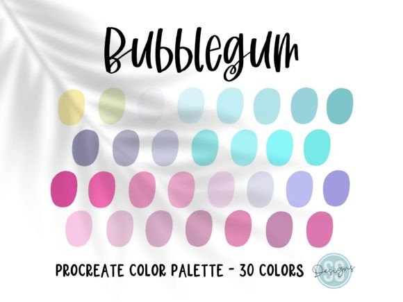 Unlock Playful Design with the Bubblegum Procreate Color Palette