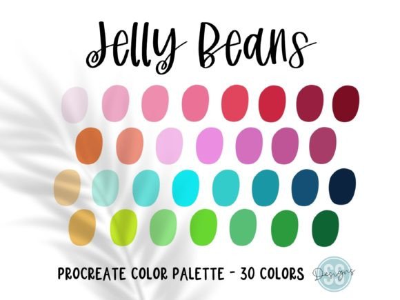 Unlock Vibrant Design with the Jelly Beans Procreate Palette